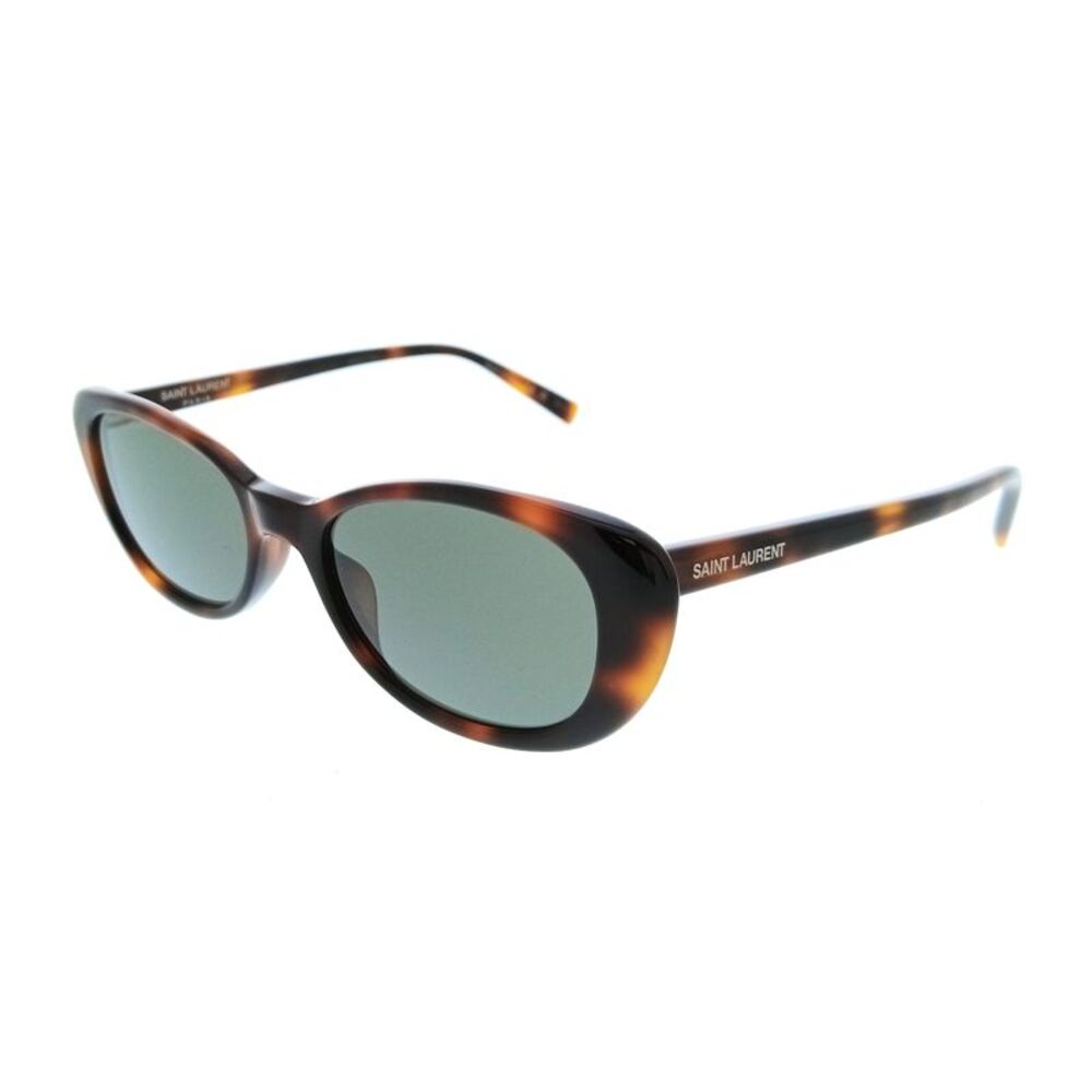 Saint Laurent SL 822-002 Havana Oval Womens Sunglasses